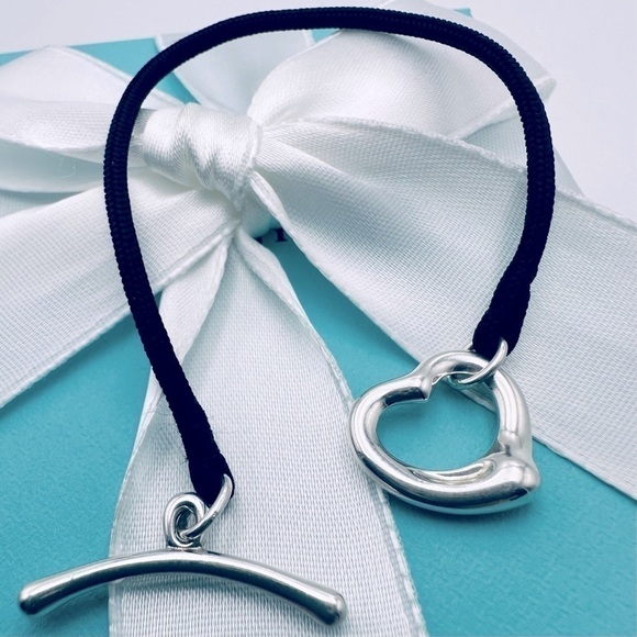 Tiffany & Co. Open Heart Silk Cord Bracelet with Packaging - Picture 7 of 10